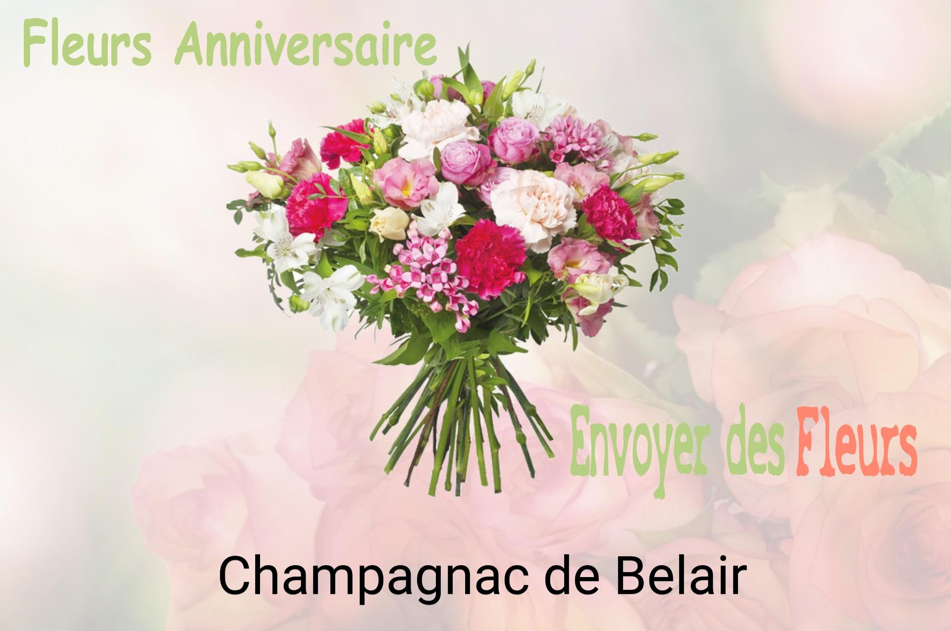 Bouquet de fleurs d’anniversaire livré à Champagnac-de-Belair